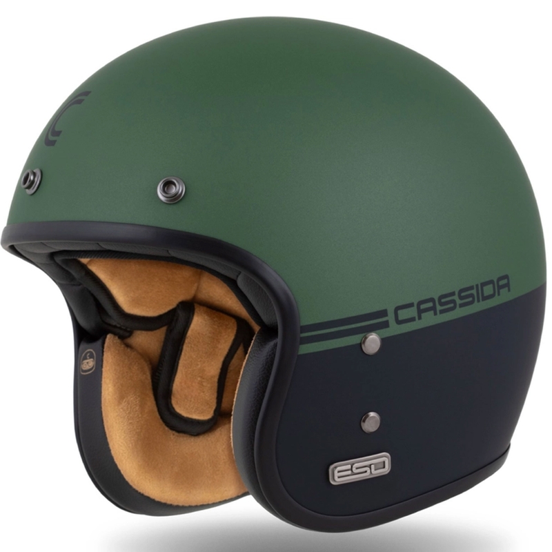 Jethelm Cassida Eso Super Hooligan schwarz matt-metallic grün