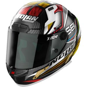 Integraler Motorradhelm Nolan X-804 RS Ultra Carbon SBK schwarz-rot-gold