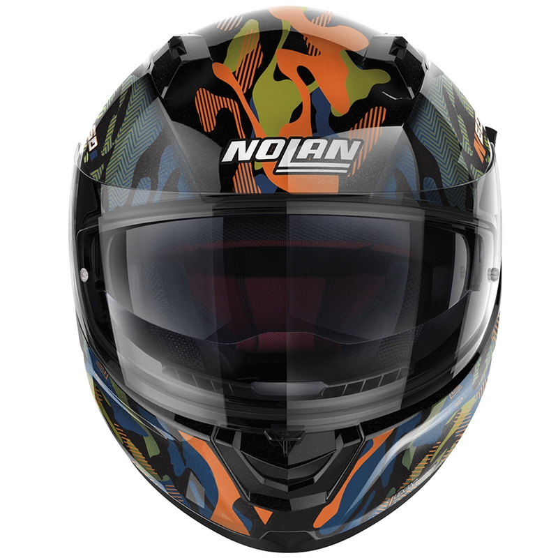 Integralhelm Nolan N60-6 Foxtrot 34 schwarz-orange-blau