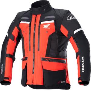 Alpinestars Bogota PRO Drystar Honda Motorradjacke Fluo Rot-Schwarz Kollektion