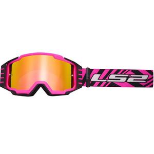 Motocross-Brille LS2 Charger PRO pink mit Iridium-Plexiglas