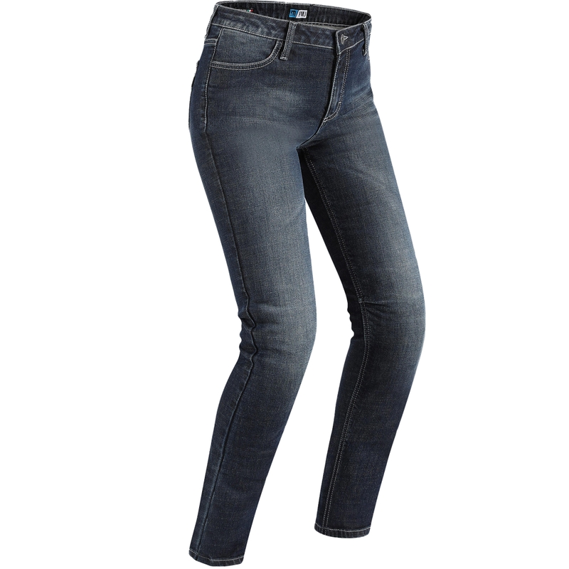 PMJ Rider Damen-Motorradjeans, dunkelblau Ausverkauf