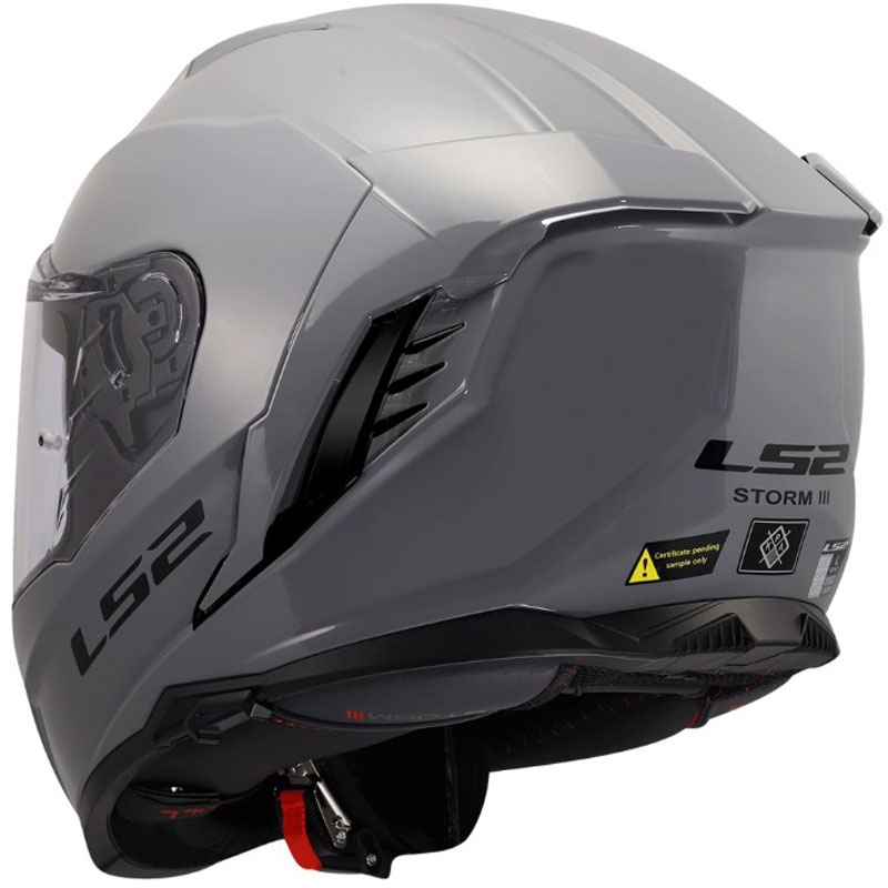 Integralhelm LS2 FF818 Storm III, einfarbig glänzend grau