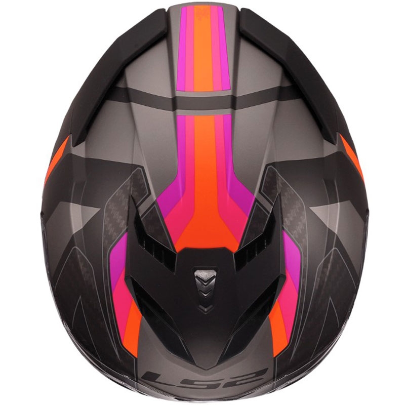 Integralhelm LS2 FF818 Storm III Sports, mattgrau-lila