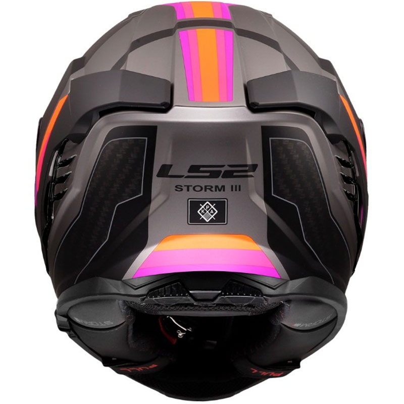 Integralhelm LS2 FF818 Storm III Sports, mattgrau-lila