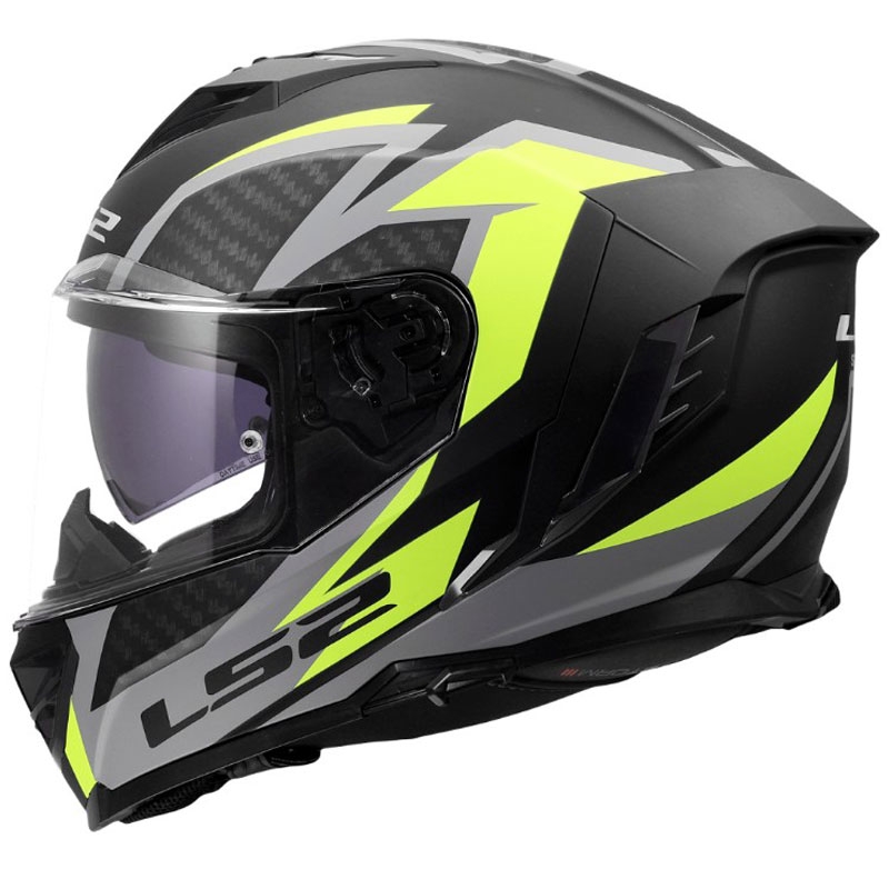 Integralhelm LS2 FF818 Storm III Dynamo schwarz-gelb