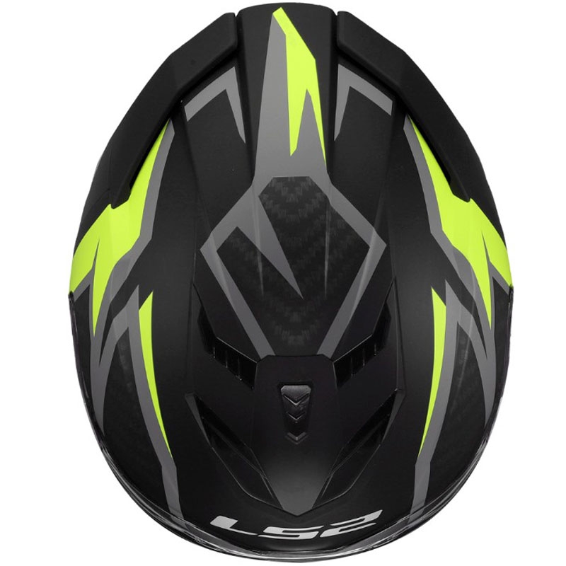 Integralhelm LS2 FF818 Storm III Dynamo schwarz-gelb