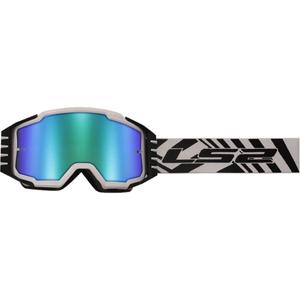 Motocross-Brille LS2 Charger PRO weiß mit Iridium-Plexiglas