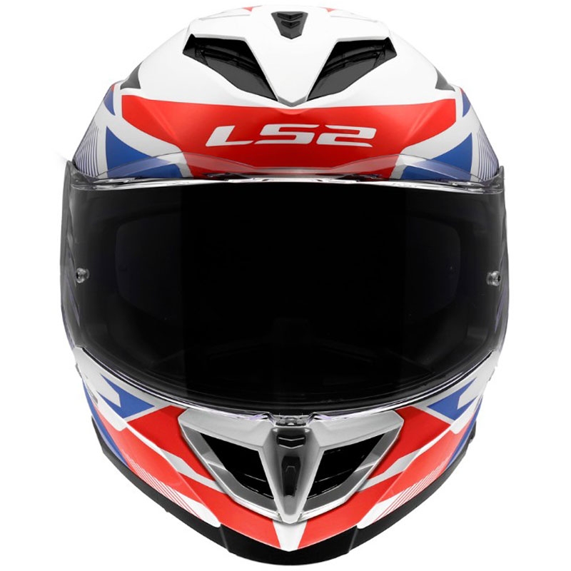 Integralhelm LS2 FF818 Storm III Komai, glänzend weiß-blau-rot