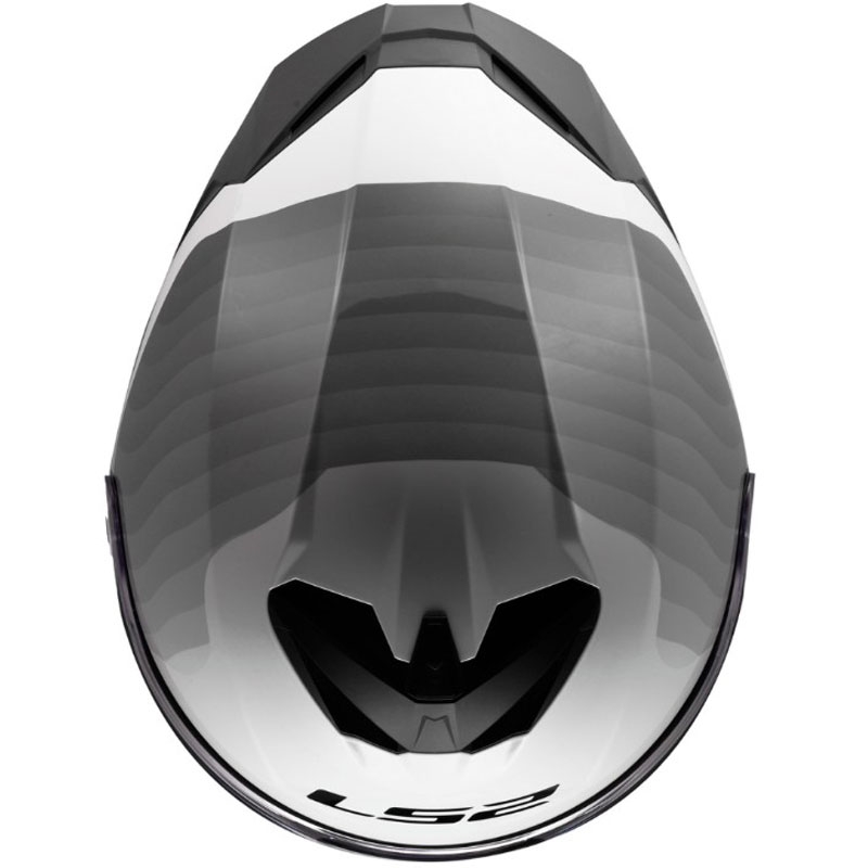 LS2 FF820 Rapid III Flow Integralhelm, glänzend weiß-grau