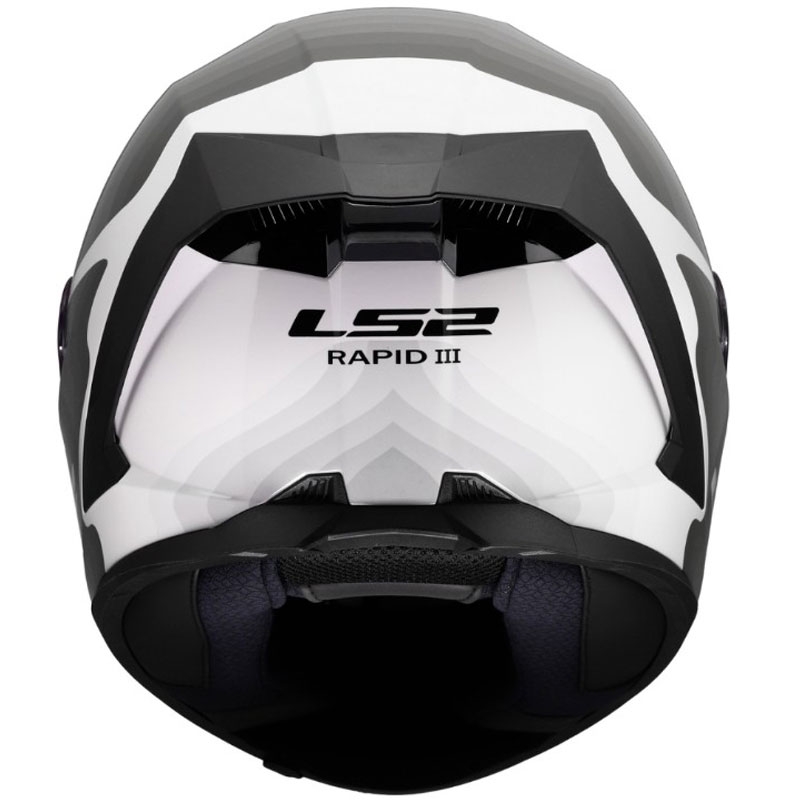LS2 FF820 Rapid III Flow Integralhelm, glänzend weiß-grau