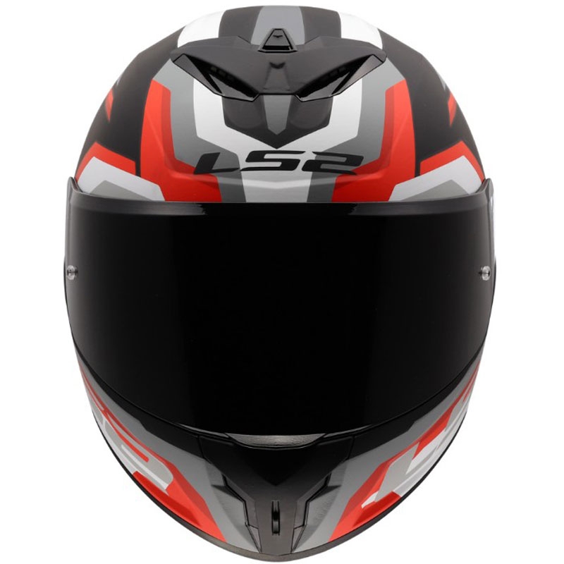 Integralhelm LS2 FF820 Rapid III Hyper, matt schwarz-rot