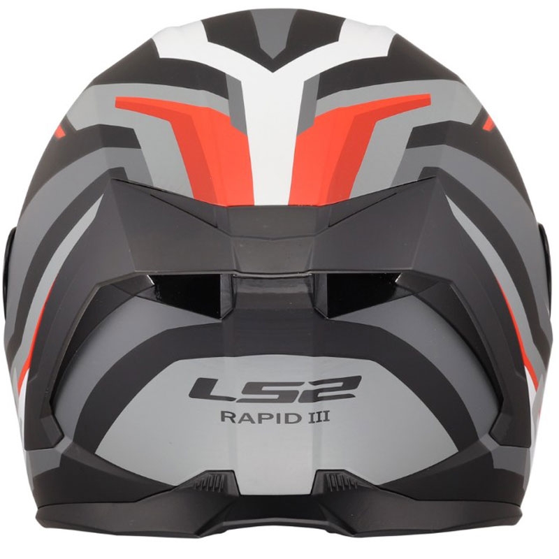 Integralhelm LS2 FF820 Rapid III Hyper, matt schwarz-rot
