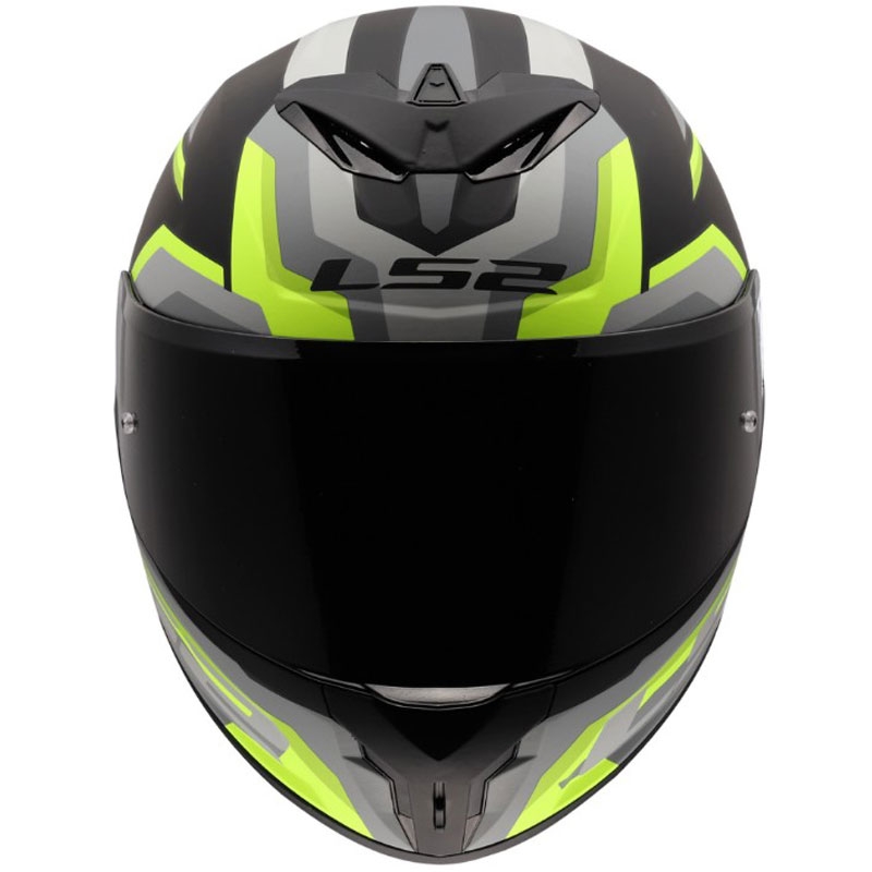 LS2 FF820 Rapid III Hyper Integralhelm für Motorräder, matt schwarz-gelb