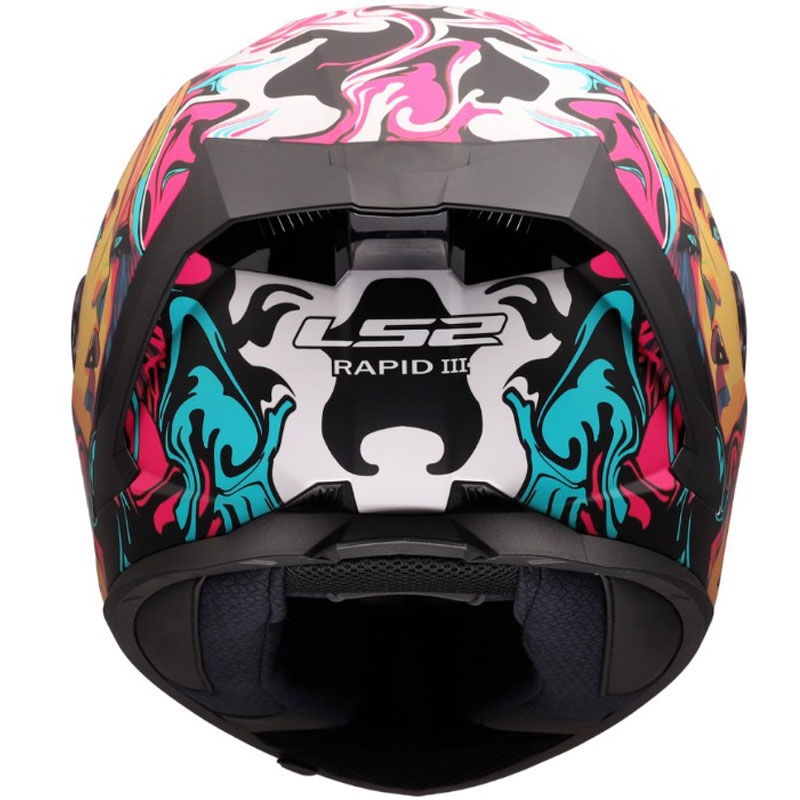 Integralhelm LS2 FF820 Rapid III Cyberg, matt lila-blau-grün