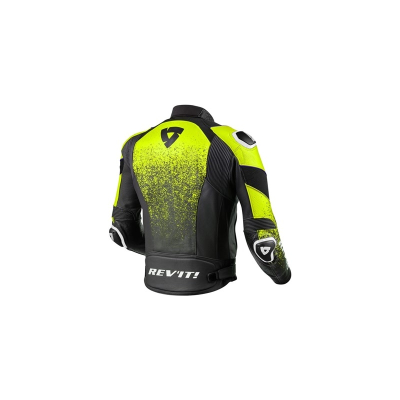 Revit Quantum Air Schwarz Fluo Gelb Motorrad Motorradjacke Ausverkauf