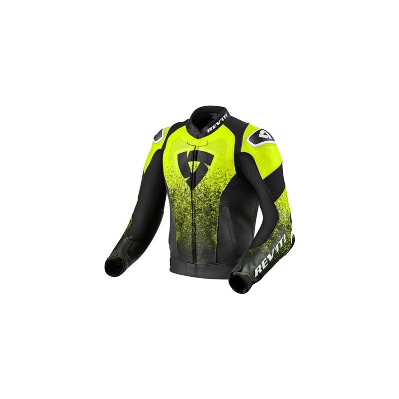 Revit Quantum Air Schwarz Fluo Gelb Motorrad Motorradjacke Ausverkauf
