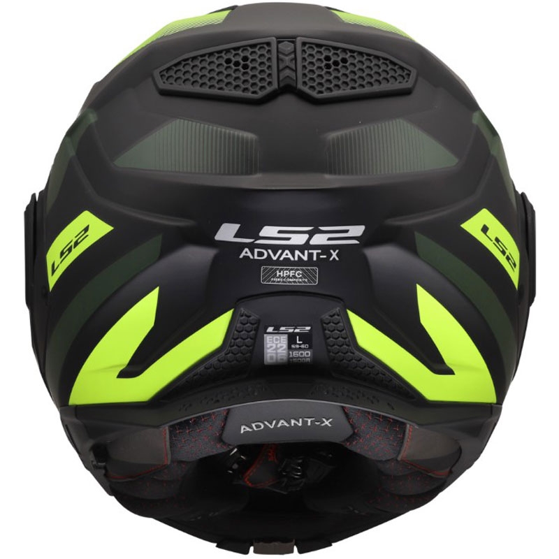 Klappbarer Motorradhelm LS2 FF901 Advant X Nova matt fluorgelb-schwarz