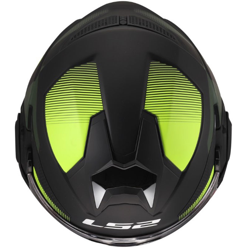 Klappbarer Motorradhelm LS2 FF901 Advant X Nova matt fluorgelb-schwarz