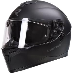 Integral Motorradhelm Street Racer Magna schwarz matt
