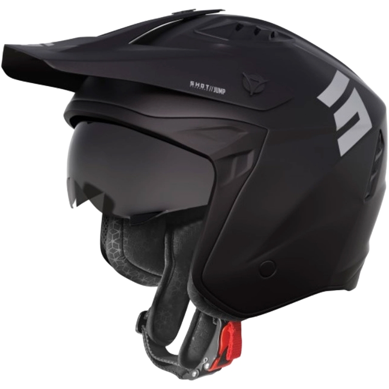 Motorradhelm Shot Jump Schwarz Matt