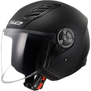 LS2 OF616 Airflow II Solid Matte Black Open Motorradhelm