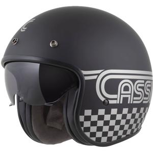 Cassida Oxygen 2.0 Rondo Jet-Motorradhelm matt schwarz-silber
