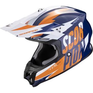 Scorpion VX-16 EVO AIR Slanter Motocross-Helm blau-orange Ausverkauf