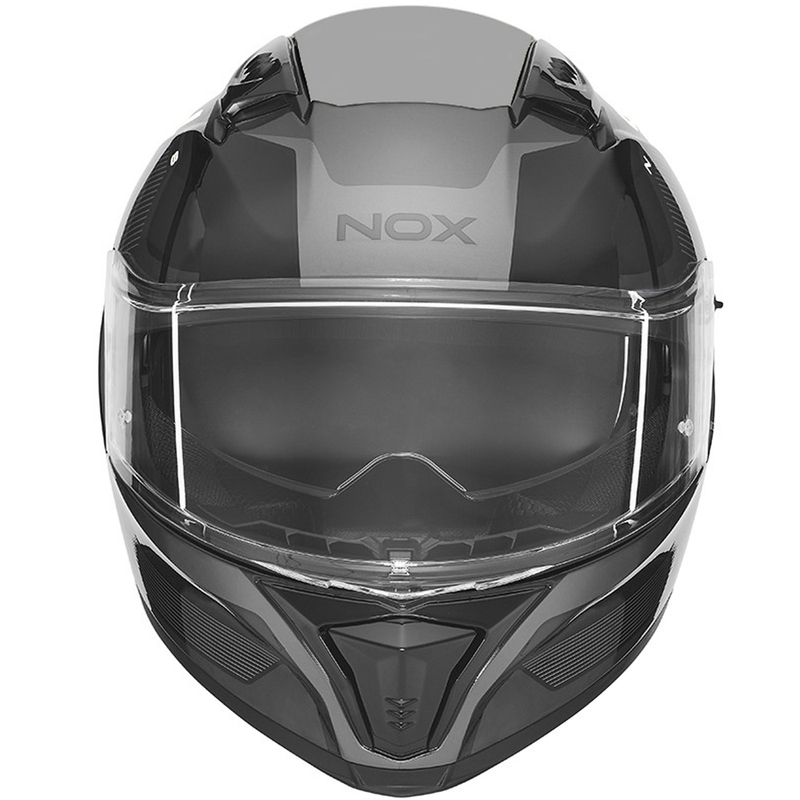 Integralhelm NOX N402 Mentor schwarz-weiß