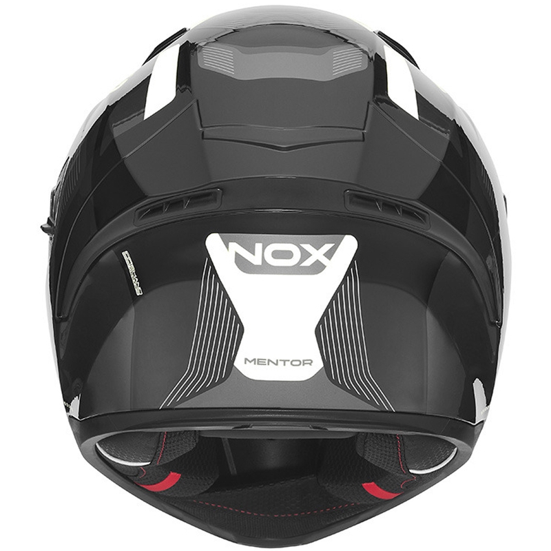 Integralhelm NOX N402 Mentor schwarz-weiß