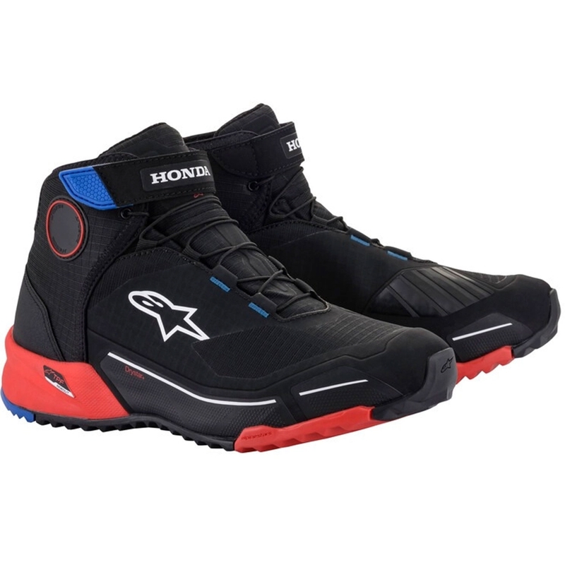 Motorradstiefel Alpinestars CR-X Drystar Honda Collection schwarz-rot-blau