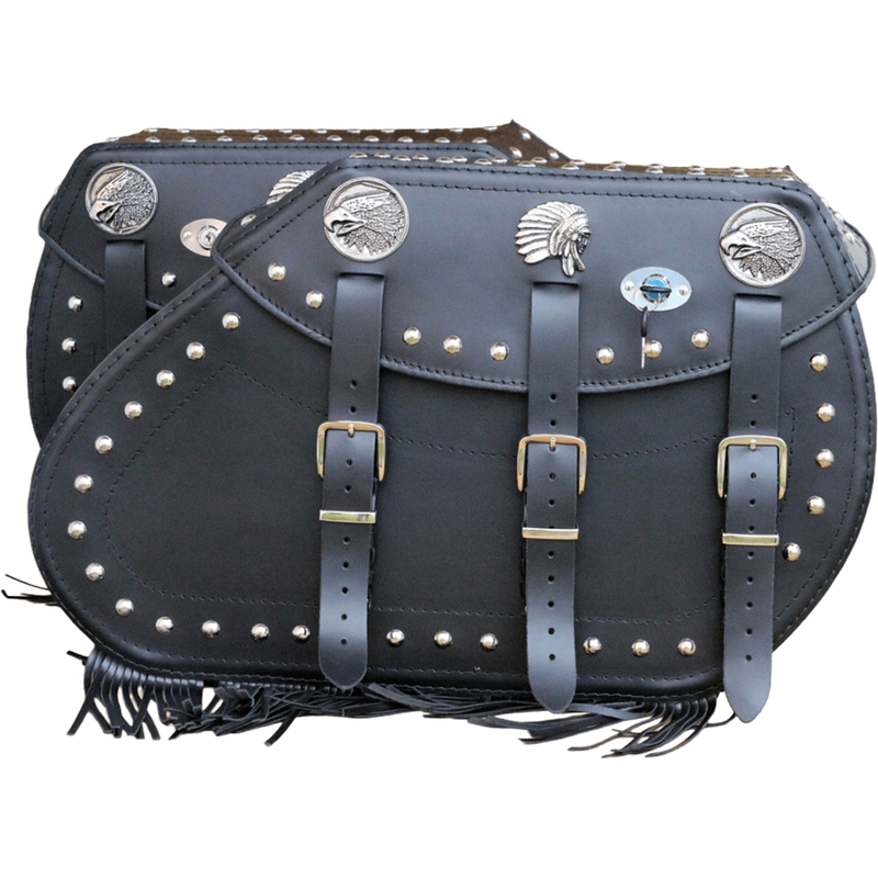 Motorradtaschen aus Leder RSA S771 schwarz