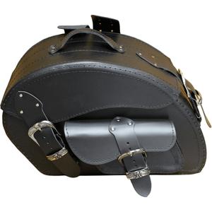 Motorradtaschen aus Leder RSA S162A schwarz