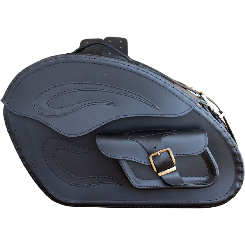 Motorradtaschen aus Leder RSA S266A schwarz