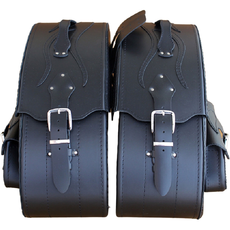 Motorradtaschen aus Leder RSA S266A schwarz