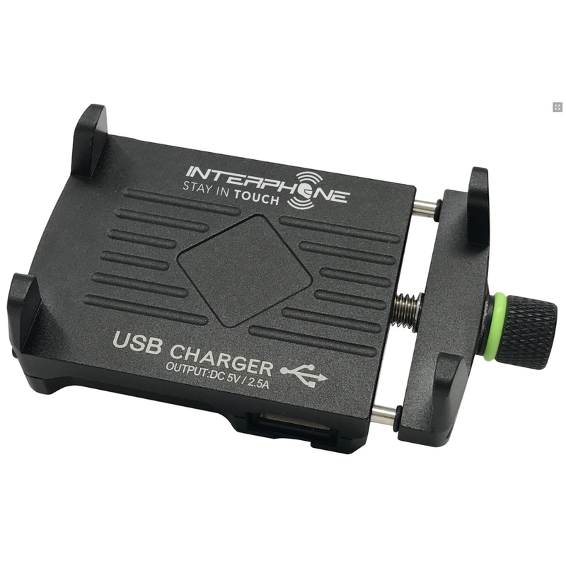 Universalhalterung Interphone CRAB Evo Alu mit Ladegerät