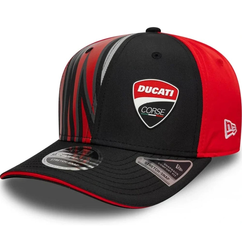 Ducati Corse 9SEVENTY Kappe mit Logo rot-schwarz