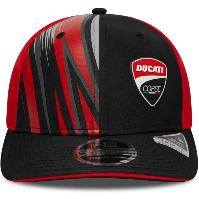 Ducati Corse 9SEVENTY Kappe mit Logo rot-schwarz