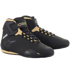 Alpinestars Stella Sektor Damen-Motorradstiefel Schwarz-Champagner