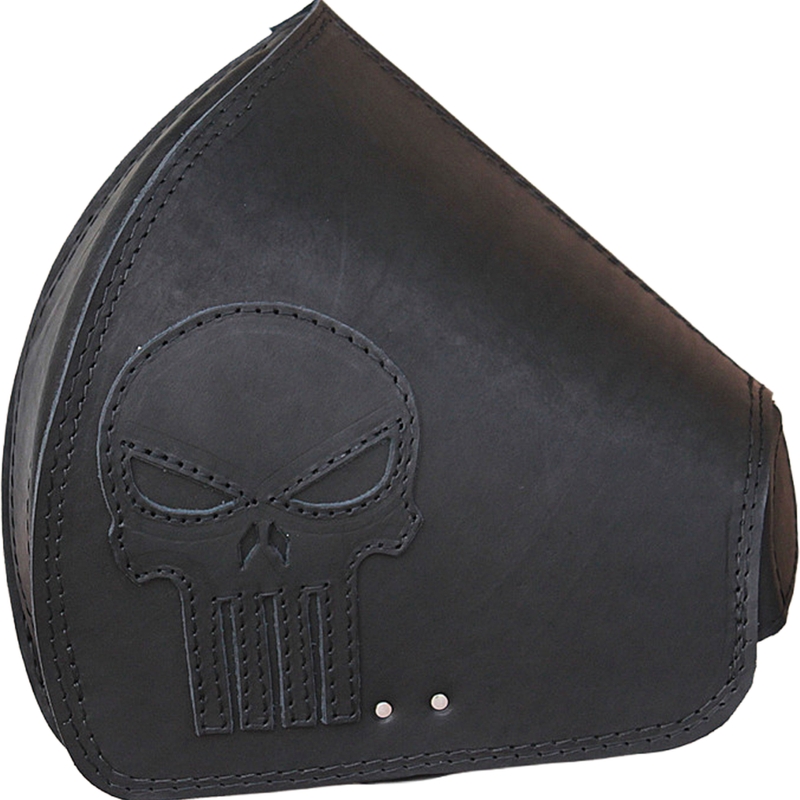 Motorradtasche aus Leder RSA S641 Punisher HD Softail schwarz