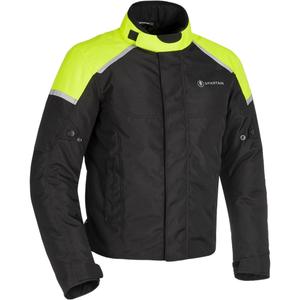 Motorradjacke Oxford Spartan Short WP schwarz-fluo gelb