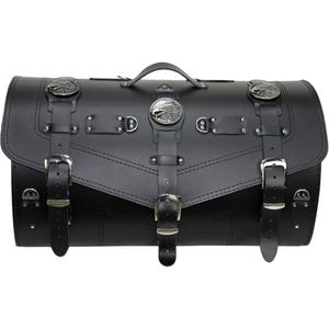 Motorradkoffer aus Leder mit Schloss RSA K183 schwarz