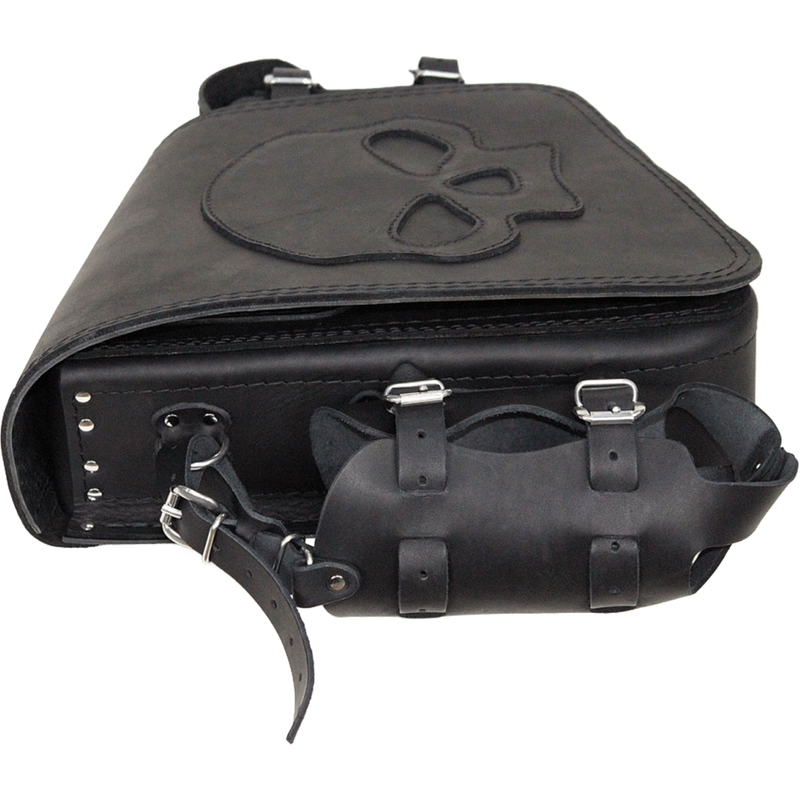 Motorradtasche aus Leder RSA S494 Skull HD Softail schwarz