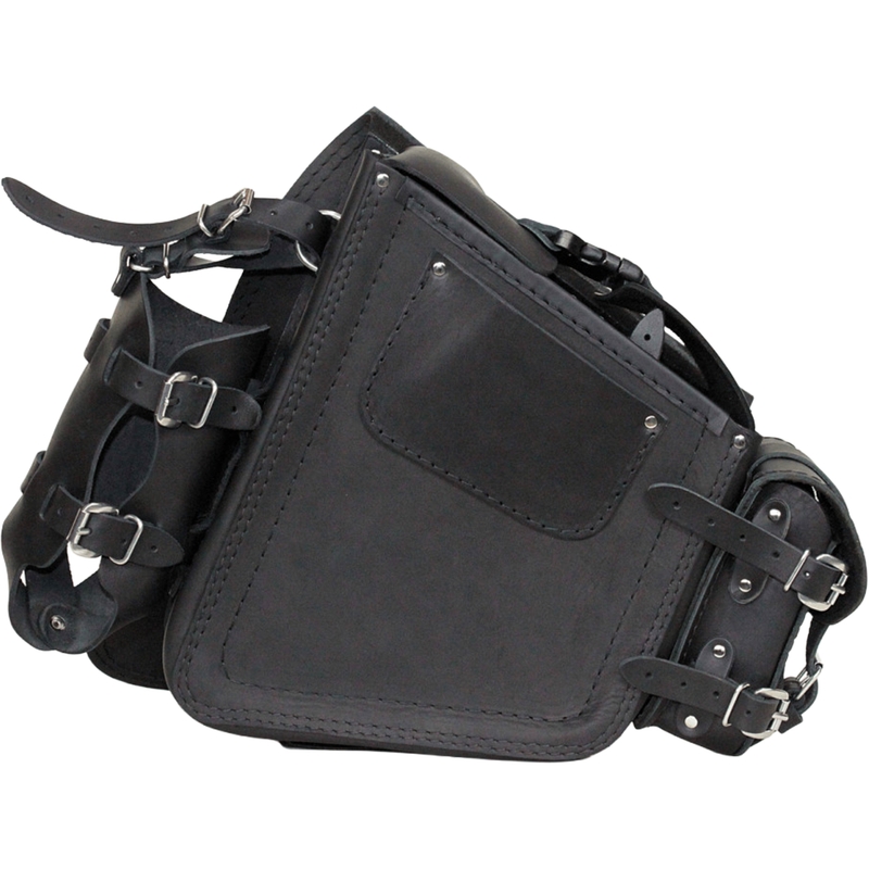 Motorradtasche aus Leder RSA S494 Skull HD Softail schwarz