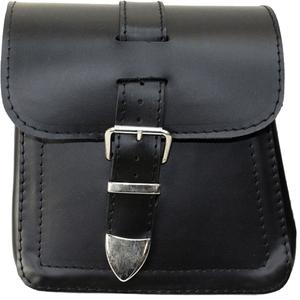 Leder-Seitentaschen für Motorrad RSA Ki18, 2 Stück, schwarz