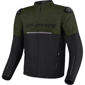 Motorradjacke Shima Drift khaki-schwarz