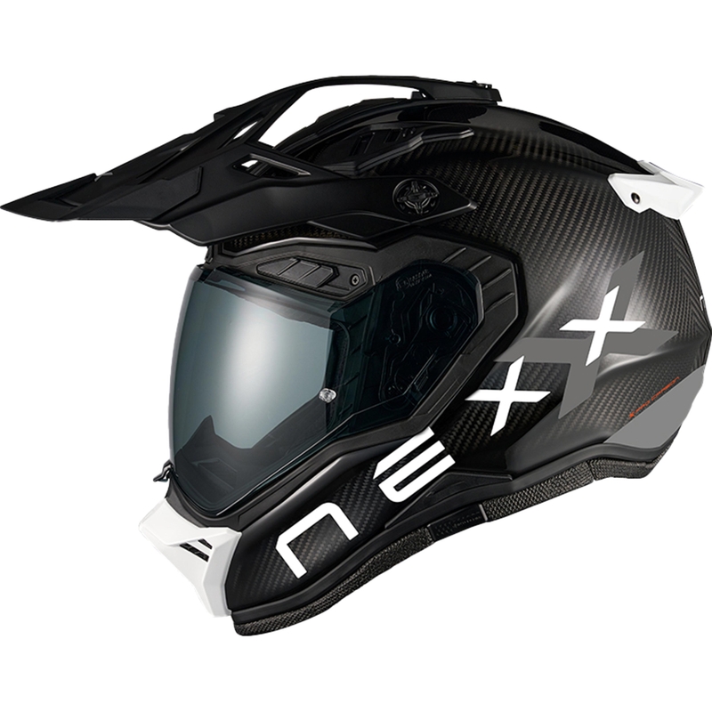 Enduro-Motorradhelm Nexx X.Rally FIM Racing 2 Carbon schwarz-weiß