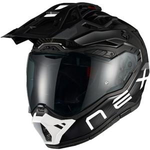 Enduro-Motorradhelm Nexx X.Rally FIM Racing 2 Carbon schwarz-weiß