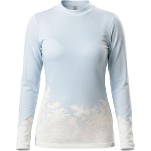 Damen Thermo-T-Shirt nanosilver® Frozen blau-weiß