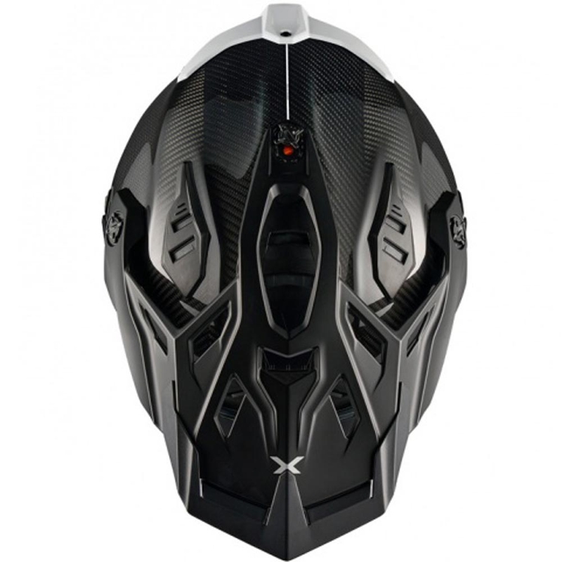 Enduro-Motorradhelm Nexx X.Rally FIM Racing 2 Carbon schwarz-weiß